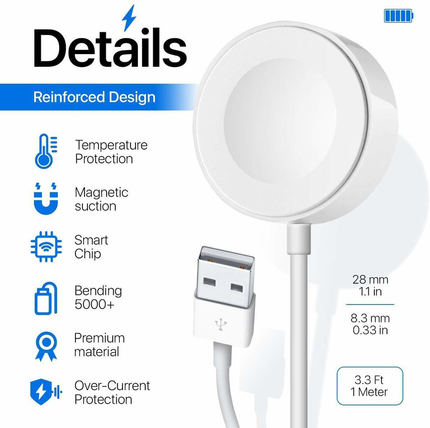 iTronix Wireless Charger for Apple Watch Series SE 6 5 4 3