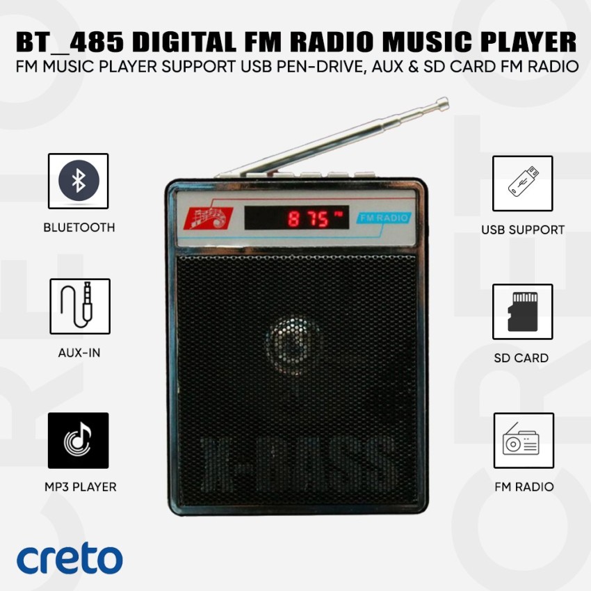 iBELL FM700BT FM Radio with BT, USBSDMP3 Player & Dynamic Speaker