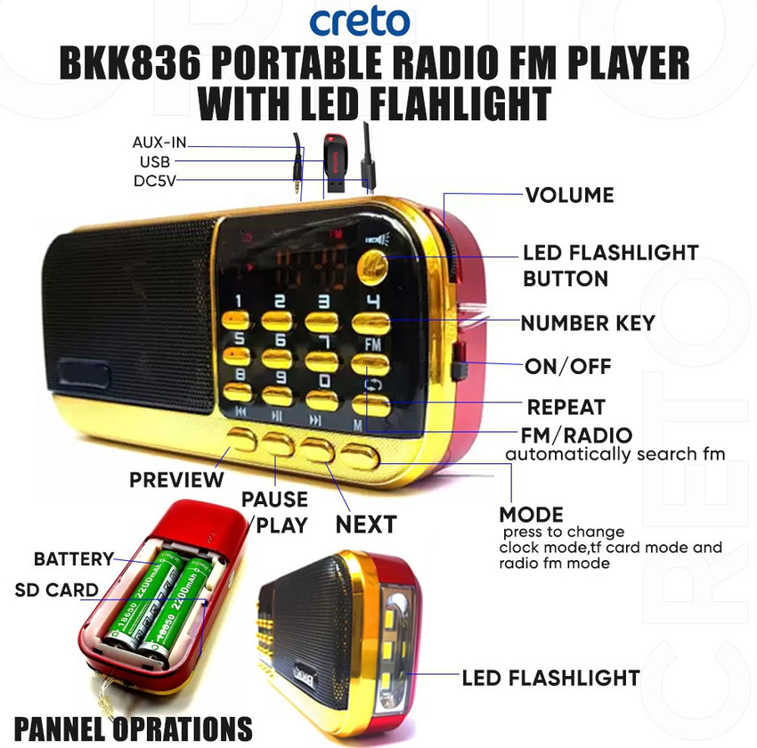 Bkk music player sales b836s