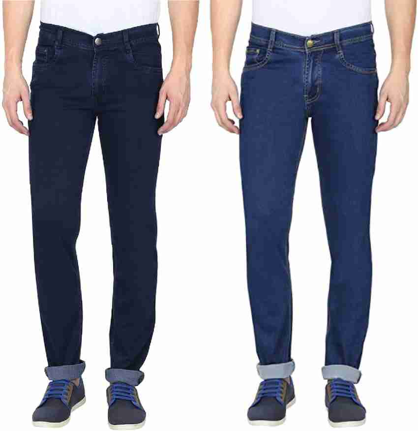 GRADELY Men Navy Blue Slim Fit Jeans