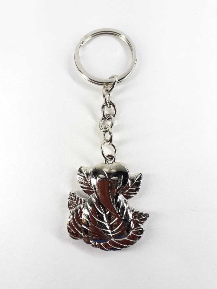 Silver hot sale ganesha keychain