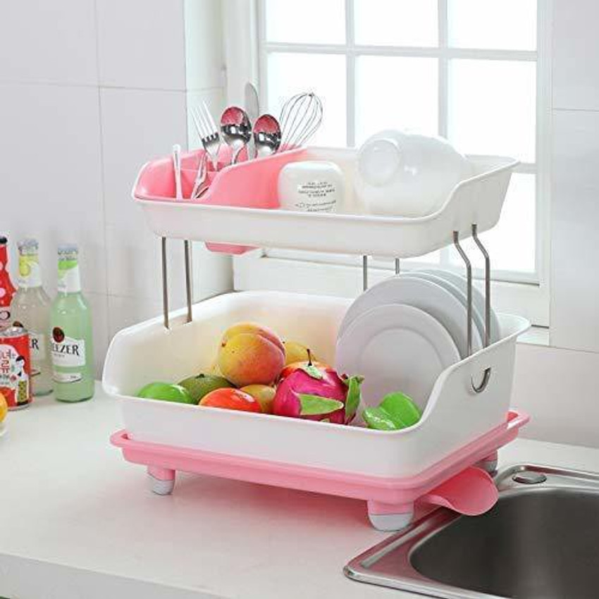 VVG TRADERS Dish Drainer Kitchen Rack Plastic Price in India Buy VVG TRADERS Dish Drainer Kitchen Rack Plastic online at Flipkart