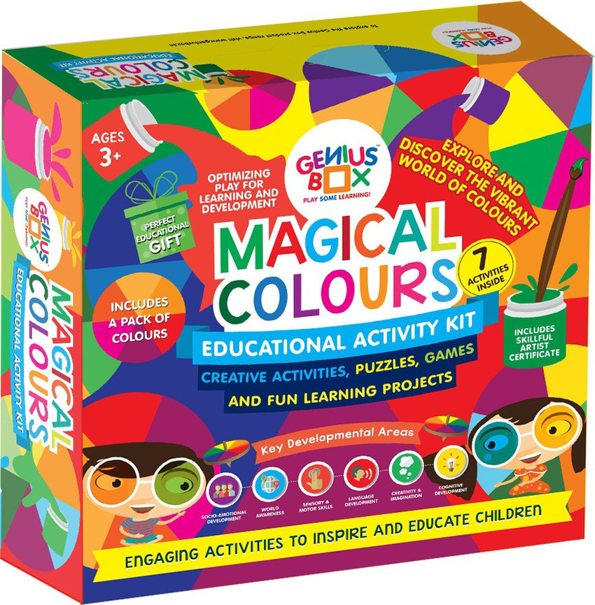 Genius Box 7 in 1 Activity Learning Kit for Children Age 3 Magical Colours Educational Price in India Buy Genius Box 7 in 1 Activity Learning Kit for