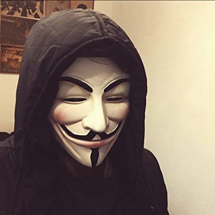 Anonymous Mask V For Vendetta Costume Halloween Guy Fawkes Party  Accessories