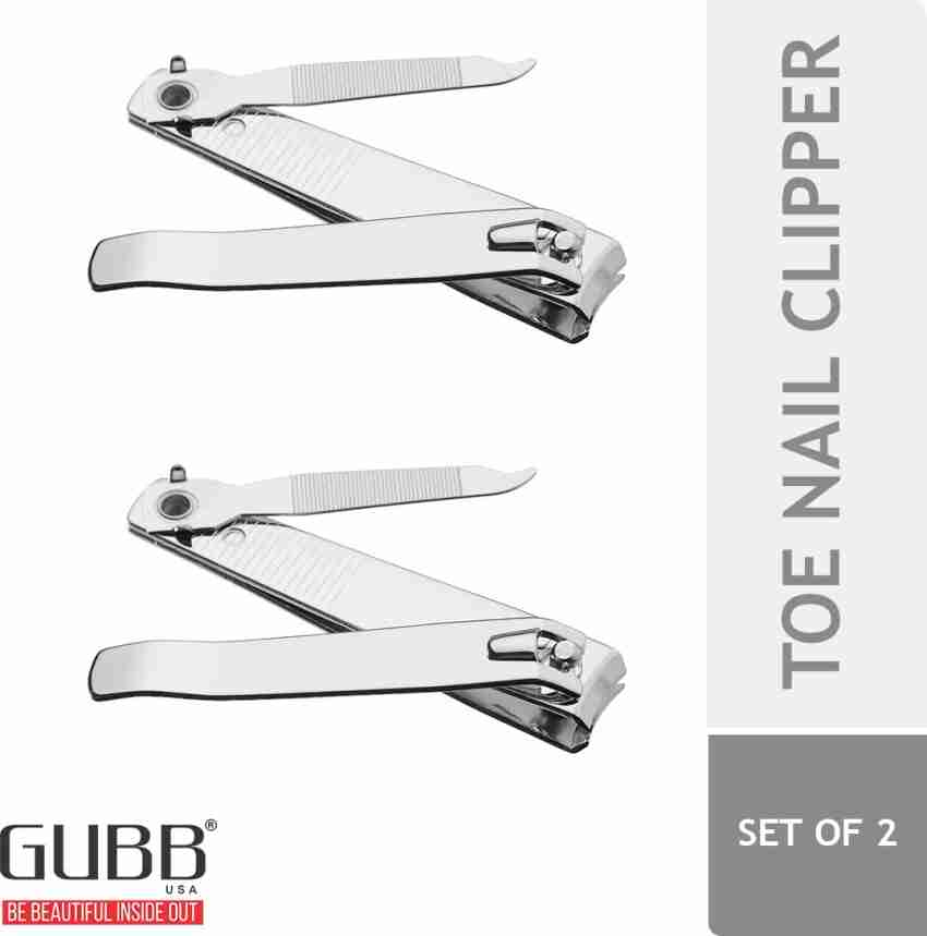 Nail Clipper High Grade Stainless Steel Toenail Clippers with Sharp Curved  Blade, No Splash Nail Clippers for Thick Nails with Catcher Silver