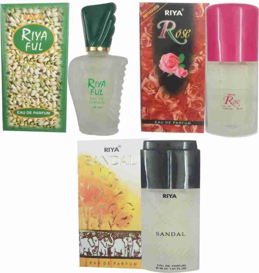 Buy RIYA 1 sandal perfume 30 ml 1 rose perfume 30 ml 1 full