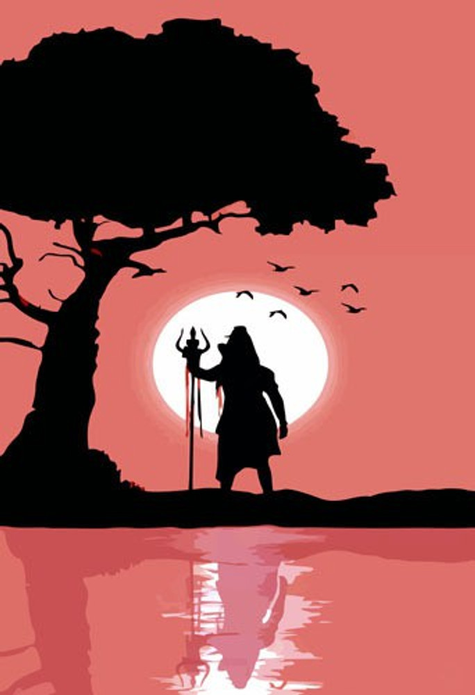 Lord Shiv Shankar Paper Print PBDESIGNS posters Religious