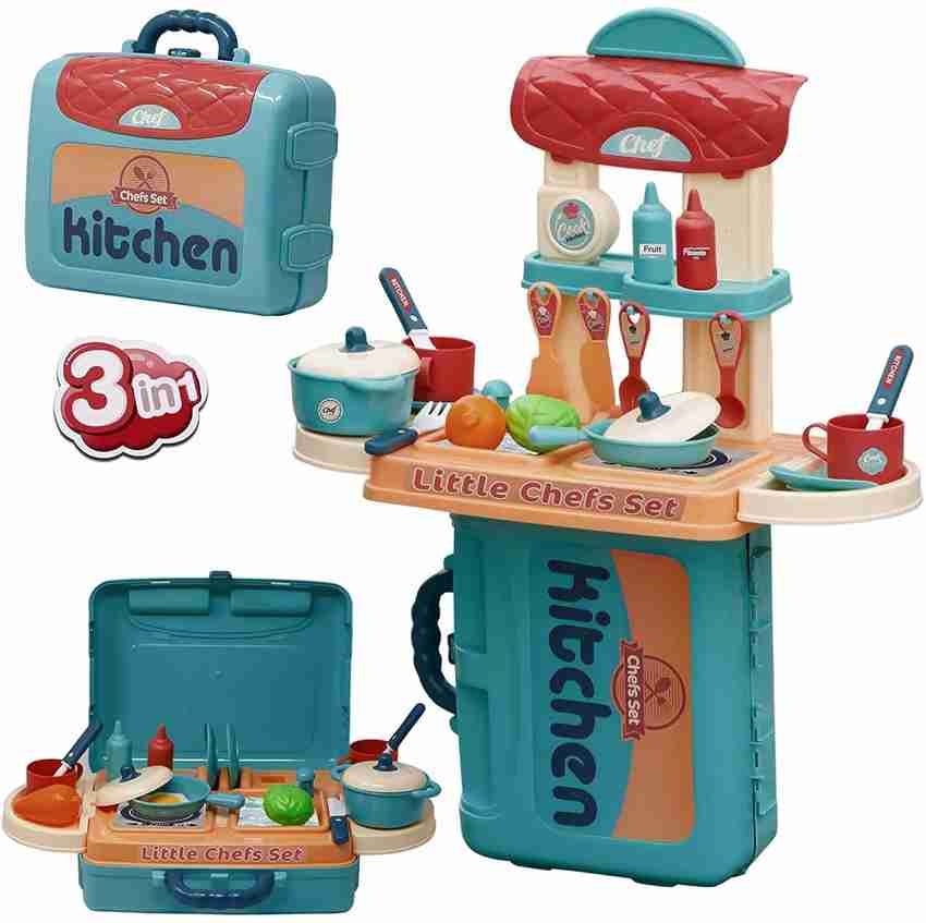 KGINT 3 in 1 Portable Cooking Suitcase Kitchen Accessories Set
