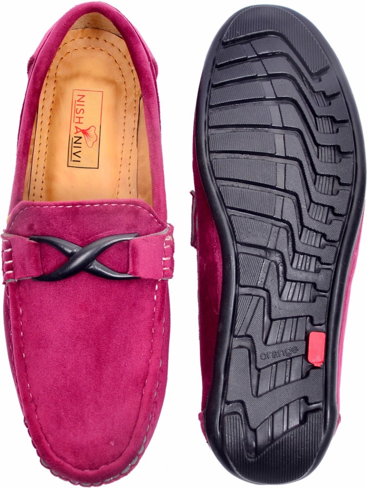 Mens pink best sale driving shoes