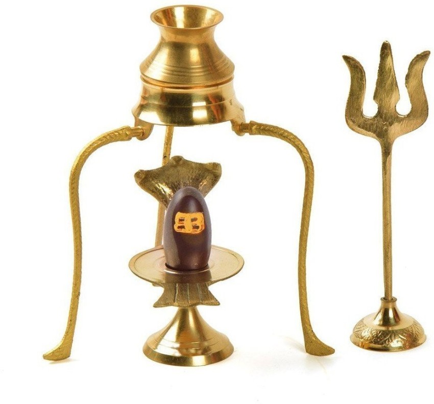 Varanasi Enterprises Narmadeshwar Shiva Ling / Shivling With Brass Trishul  Jalahari Yoni and Trishul Decorative Showpiece - 3 cm Price in India - Buy  Varanasi Enterprises Narmadeshwar Shiva Ling / Shivling With