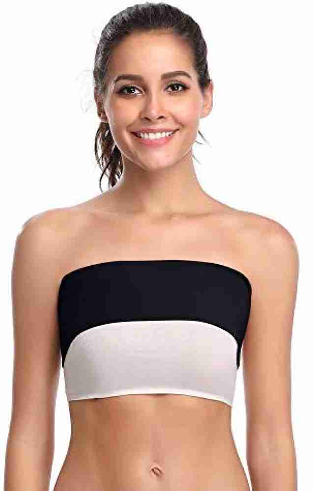 Lopecy-Sta Strapless Bra Women's Small Chest Gathering Wipe Chest Bare  Shoulder Wrap Chest Can Match Side Silicone Anti-slip Chest Paste Hidden  Womens