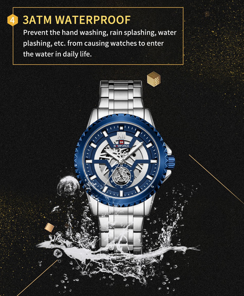 Naviforce top watch chain