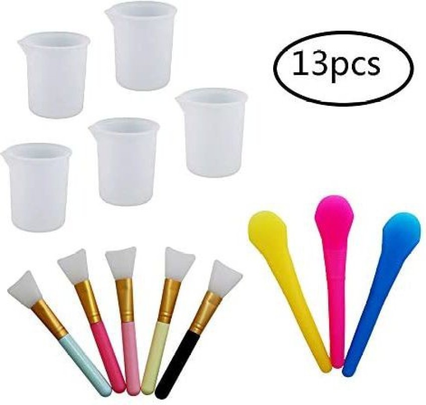 5pcs Epoxy Resin Mixing Cups Set DIY Tools Silicone Measuring Cups for Resin  