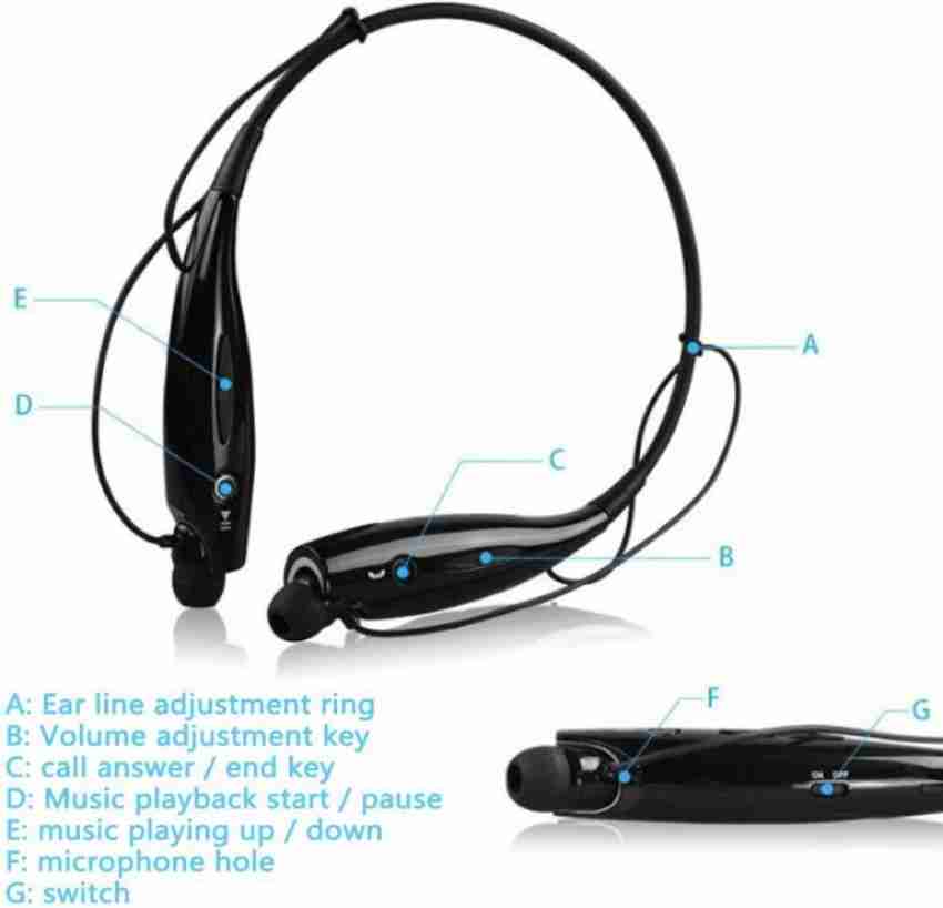 TECHFIRE HBS 730 Wireless Neckband Bluetooth Earphone MP3 Player