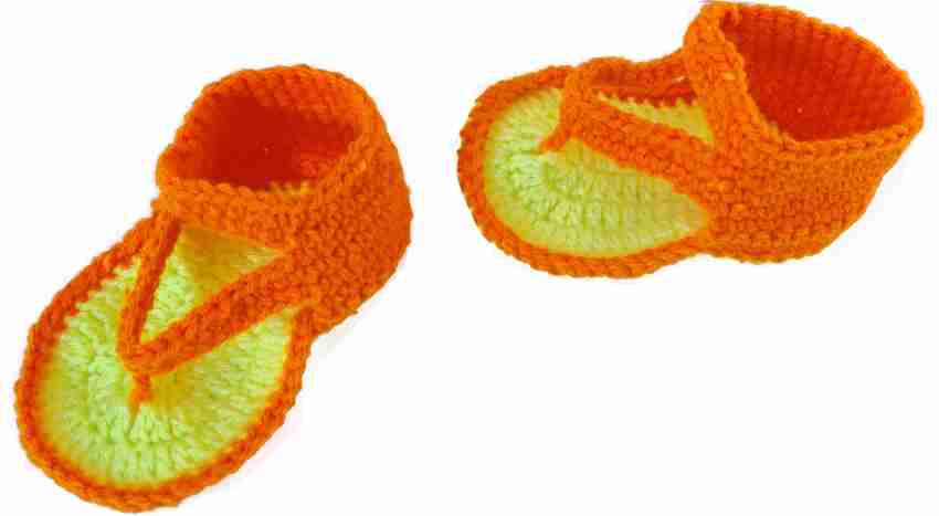 Orange babies slippers dames sale