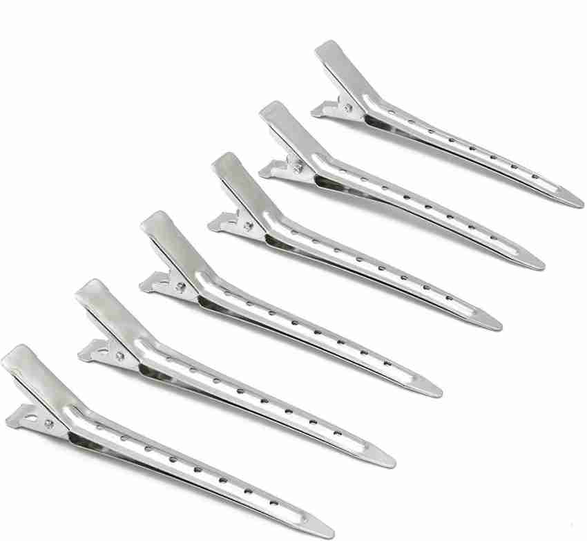 1.77 Inches Metal Alligator Hair Clips for Hair Bows, Thick Thin Hair Cutting, Hairdressing, Curl, Professional Salon, Women & Girls by Mandala Crafts