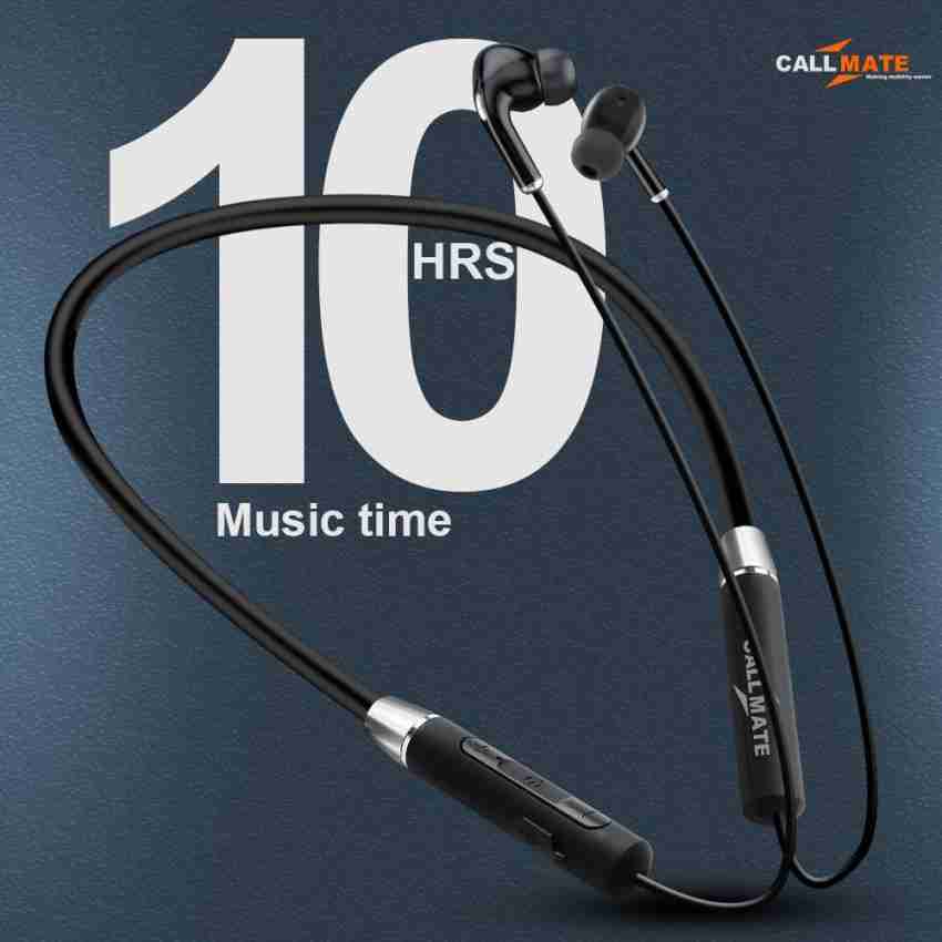 Callmate BassBand Waterproof Neckband 10 Hours Backup With Heavy