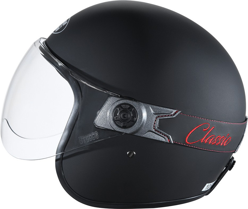 Studds open discount face helmet visor