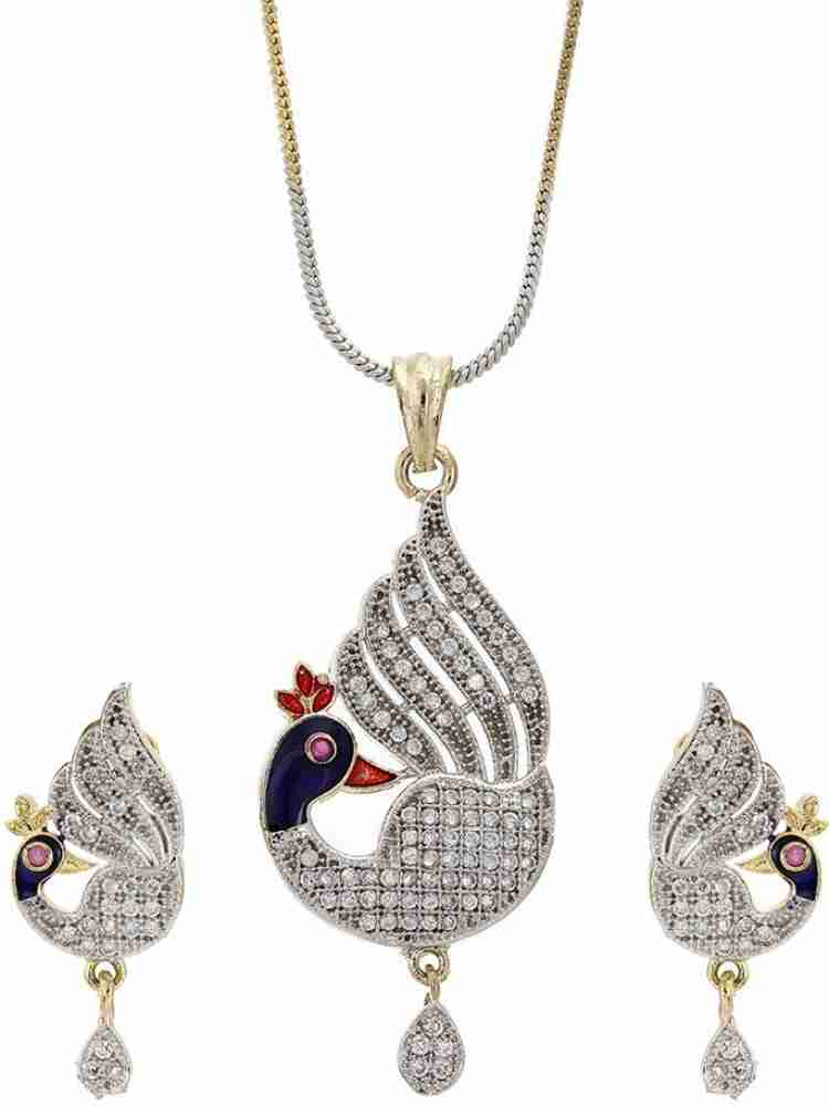 Peacock diamond store pendant