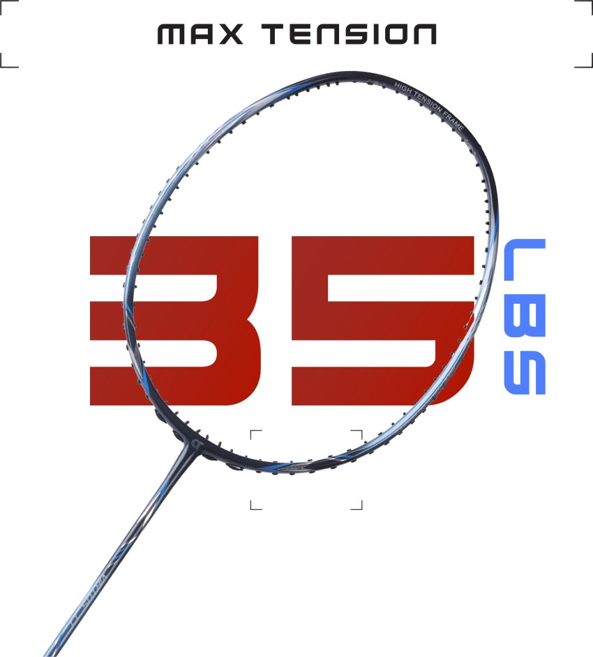 apacs Virtus 77 ( Full Graphite, 35 LBS) Blue, Black Unstrung Badminton Racquet