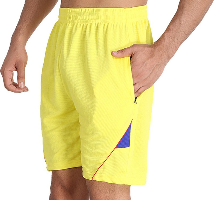 Yellow designer shorts cheap