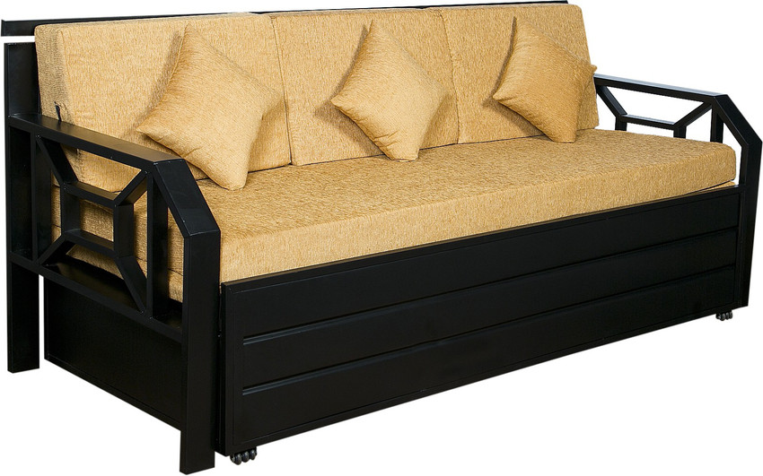 M R Steel furniture Metal Size 6 4 with Hydraulic Storage 3 Seater Single Metal Pull Out Sofa Cum Bed Price in India Buy M R Steel furniture Metal Size 6 4 with