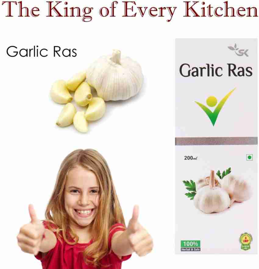 S K Pharmacuticals Pure Garlic Ras Natural Garlic Juice Health Drink Immunity Booster Digestive Health Syrup 200 ml Pack of 2 Price in India Buy S K Pharmacuticals Pure Garlic Ras Natural Garlic Juice...