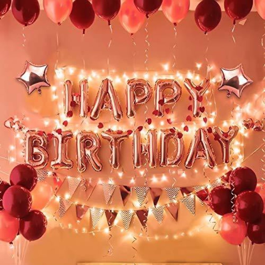 AMEX STORE Happy Birthday Decorations Kit / Items | Birthday Theme ...