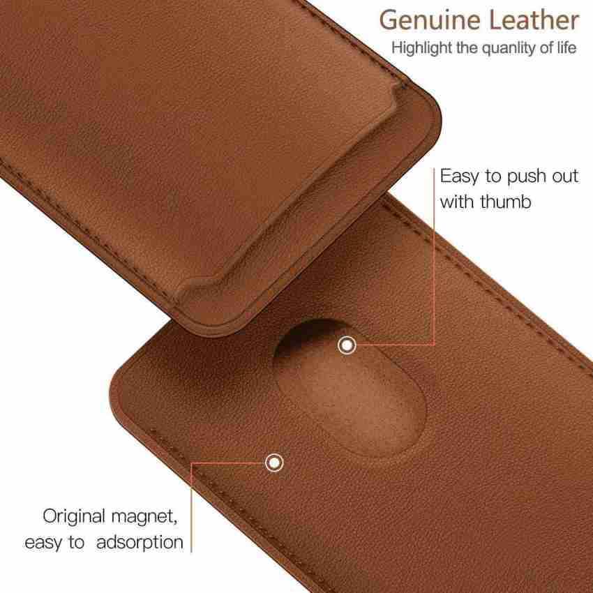Magnetic Leather Wallet with MagSafe for iPhone 1212 India