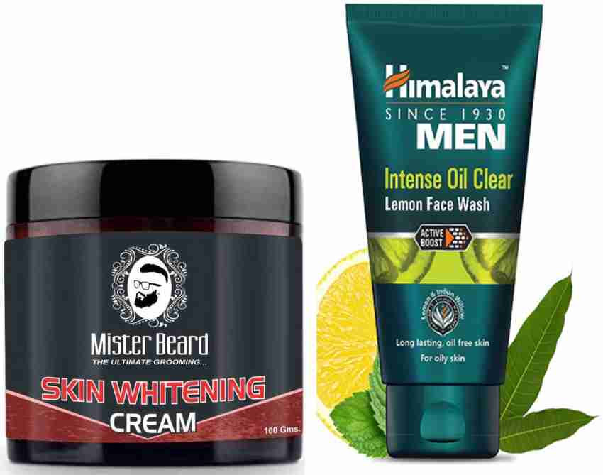 Mister Beard Skin Whitening Cream 100gm with Himalaya Men Intense