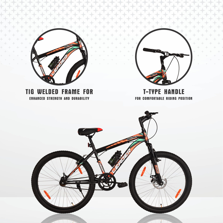 LEADER Beast MTB 26T with Front Suspension and Disc Brake MTB