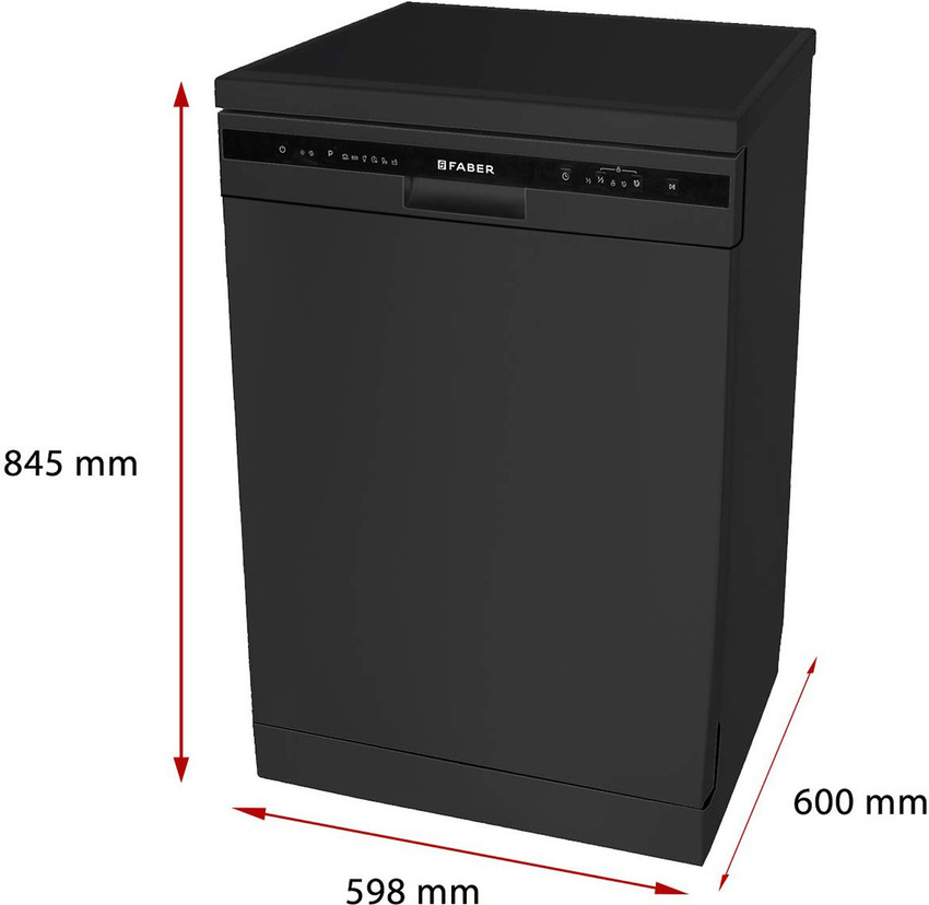 FABER FFSD 6PR 12S Neo Black Free Standing 12 Place Settings Dishwasher Price in India Buy FABER FFSD 6PR 12S Neo Black Free Standing 12 Place Settings Dishwasher online at Flipkart