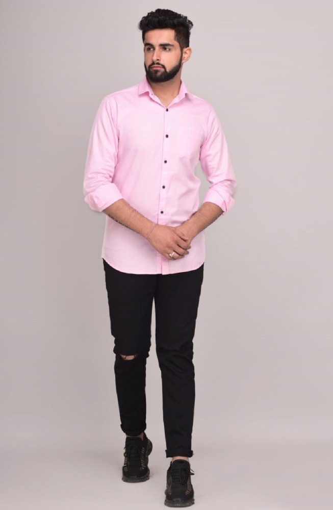 Dressy pink hot sale shirt