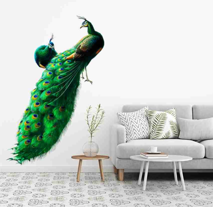 Approach home Decor 90 cm peacock beautiful wall sticker 3d Self Adhesive Sticker Price in India Buy Approach home Decor 90 cm peacock beautiful wall sticker 3d Self Adhesive Sticker online