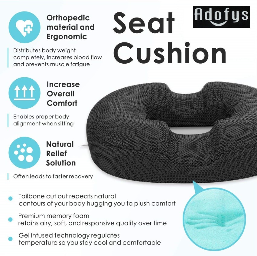 ADOFYS Lumbar Support Pillow, Orthopedic Pillow for Back Pain with Memory  Foam