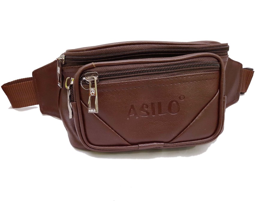 ASILO Pouch bag Waist Bag Brown Price in India Flipkart