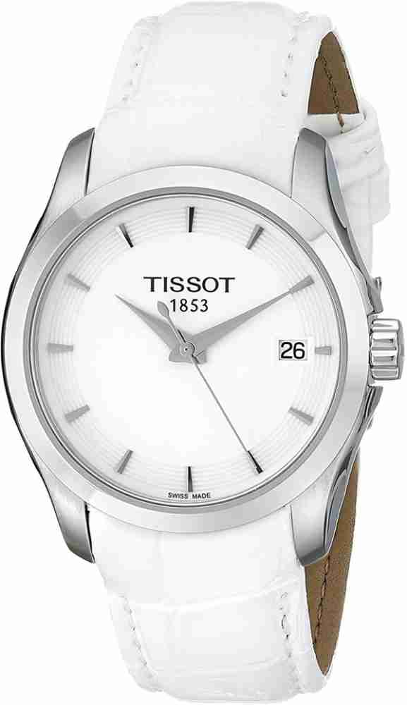 Tissot ladies watch sale white leather strap