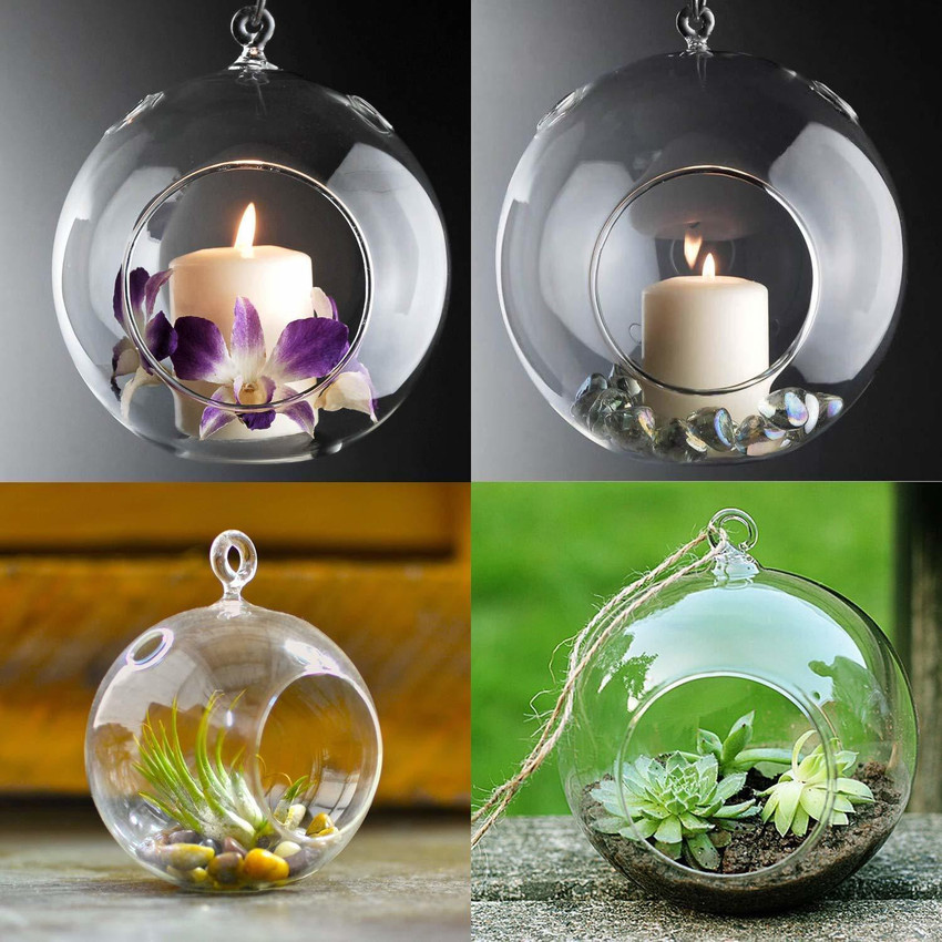 Hanging garden shop tea light holders