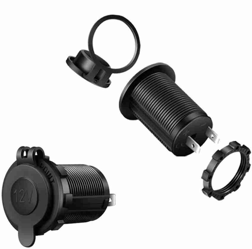 ACUTAS 12V Waterproof Cigarette Lighter Socket USB Charger Socket Adapter  Car Power Outlet Socket For Tablets