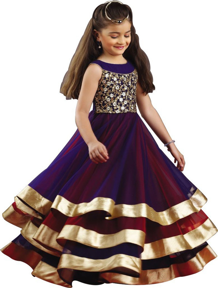 Wommaniya Impex Girls Maxi/Full Length Party Dress Price in India - Buy  Wommaniya Impex Girls Maxi/Full Length Party Dress online at Flipkart.com