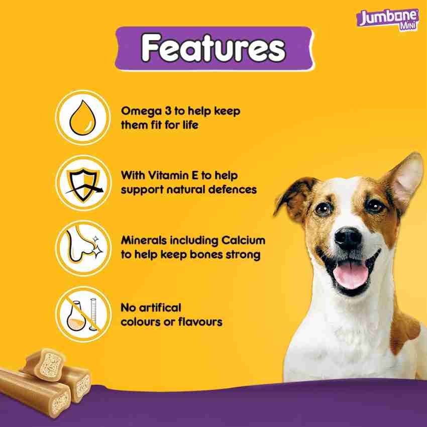 PEDIGREE Jumbone Mini Chicken Lamb Dog Treat Price in India Buy PEDIGREE Jumbone Mini Chicken Lamb Dog Treat online at Flipkart