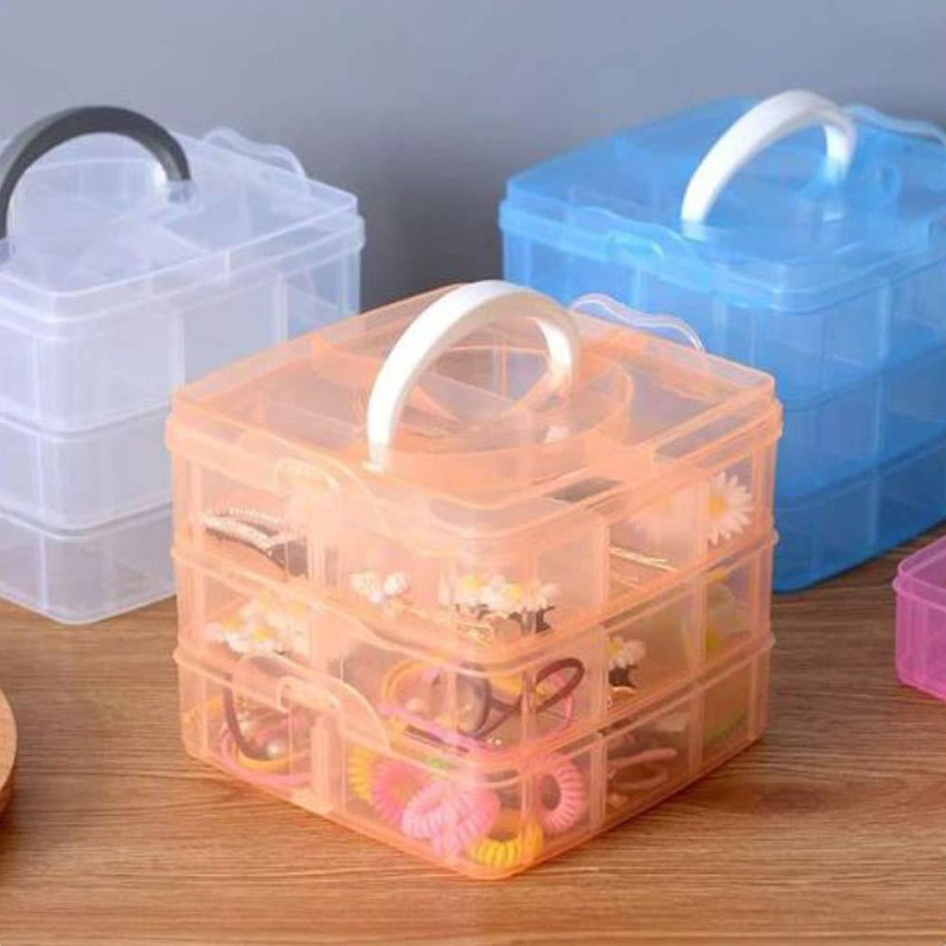 36 Grids Clear Plastic Organizer Box Storage Container Jewelry Box with Adjustable Dividers for Beads Art DIY Crafts Jewelry Fishing Tackles