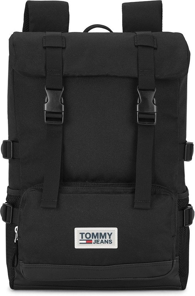 TOMMY HILFIGER Tjm Urban Varsity Backpack 12 L Laptop Backpack Black Price in India Flipkart