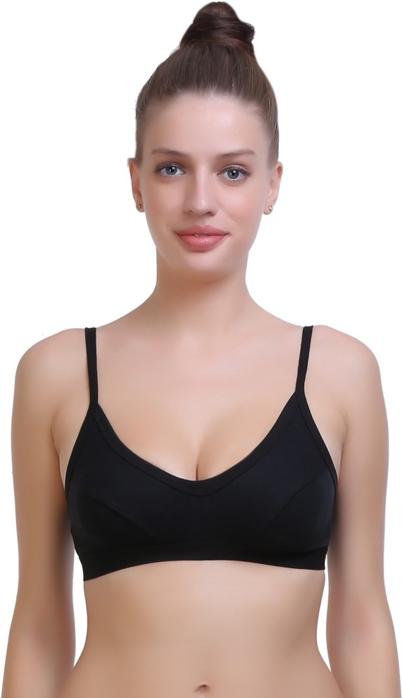 Buy Sk Dreams Relaxed Non Padded Sports Bra (Pack of 6) - Assorted