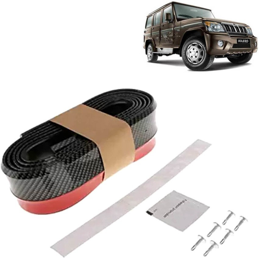 aksmit Car Bumper Side Skirt Universal Rubber Front Tackle Collision  Avoidance Modification Small Enclosed Carbon Fiber Tape,2.5m For Bolero Car  Spoiler Price in India - Buy aksmit Car Bumper Side Skirt Universal