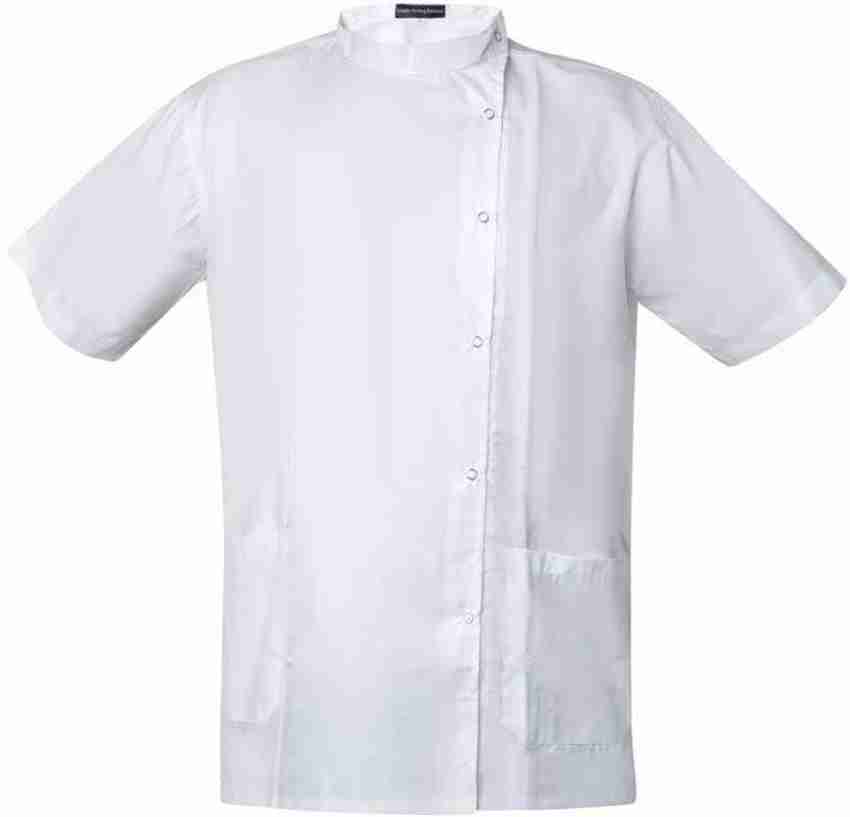 Side button shop lab coat