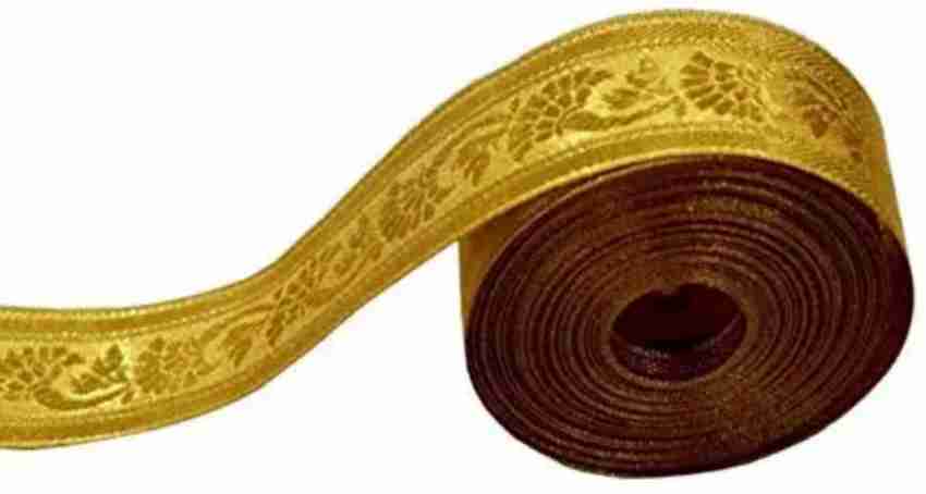Goldverzierte Kordelborte, Gota-Bordüre, 4 cm breit, 1 m, Gold X551