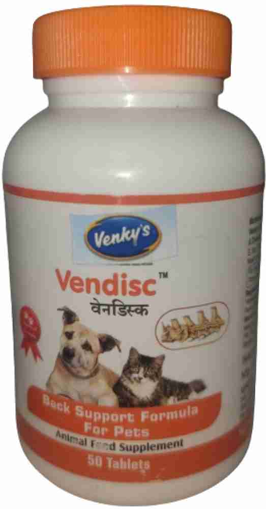 venky s pet VENDISC BACK SUPPORT FORMULA FOR DOGS CATS 50 TABS