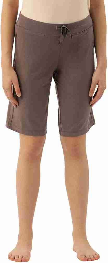Enamor Solid Women Brown Night Shorts Buy Enamor Solid Women
