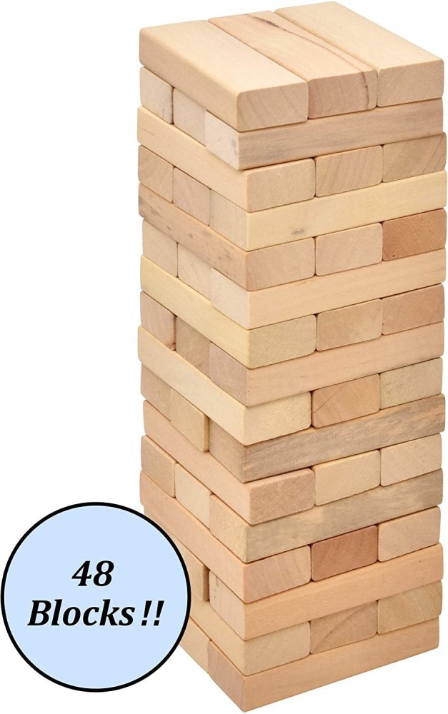 Wooden Block Stacking Game